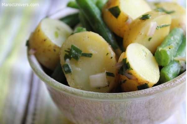 Salade de pommes de terre aux haricots verts