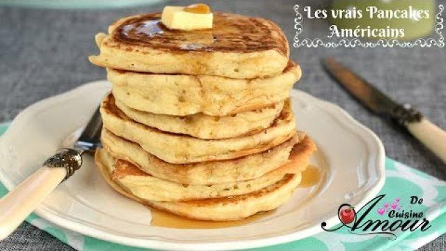 la recette des vrais pancakes americains pour un goûter et petit déjeuner facile et rapide