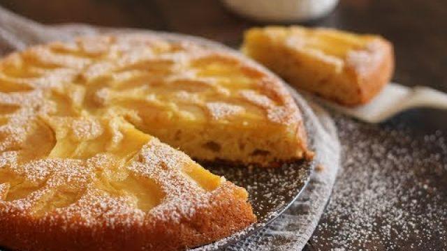 Gâteau Renversé au yaourt et pommes - كيك الزبادي المقلوب بالتفاح