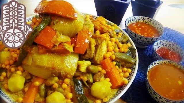Couscous Marocain à la viande et légumes sans couscoussier- Prêt en 35 min