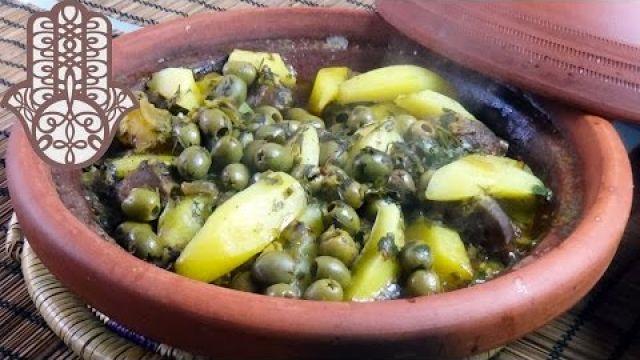 Tajine de veau aux pommes de terre et olives vertes