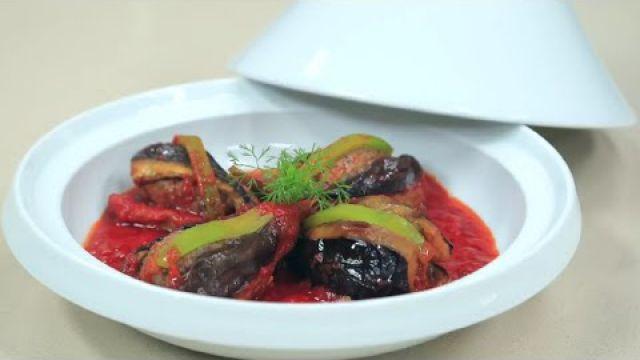 Choumicha : Tajine d'aubergines farcies à la viande hachée شميشة : طاجين الباذنجان المحشو