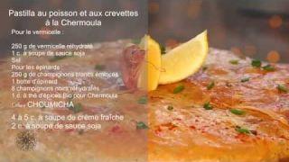 Recette: Pastilla au poisson et aux crevettes à la Chermoula (VF)