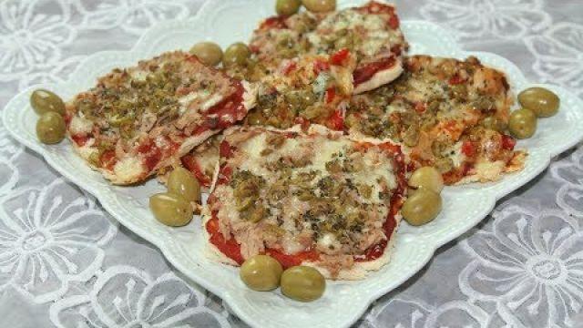 Mini Pizza au Thon avec Pain de Mie (Ramadan)
