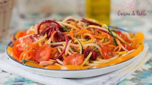 Salade de spirales de légumes
