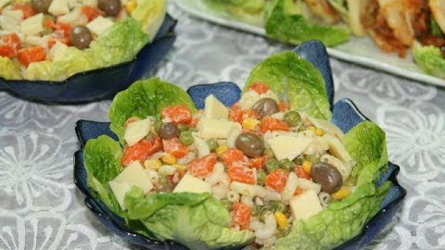 Salade RAPIDE au Macaroni & Légumes (Ramadan Jour 6)
