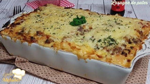 Idée repas facile et rapide lasagne de pates